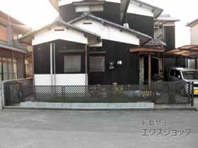 LIXIL リクシル(TOEX)のフェンス ライシスフェンス 11型 ラチス格子 自由柱施工 施工例