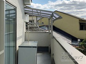 のバルコニー・ベランダ屋根 プレシオステラスII R型 屋根タイプ 単体 積雪〜20cm対応 施工例