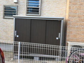 の物置・屋外倉庫 エスモ 一般型 （ESE-1806E） 施工例