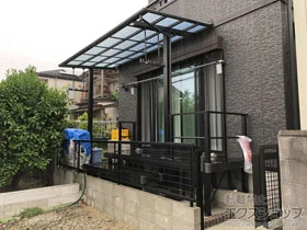 YKKAPのテラス屋根 エフルージュグランZERO テラスタイプ 積雪〜20cm対応 施工例