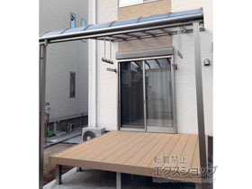 のテラス屋根 ソラリア R型 テラスタイプ 単体 積雪〜20cm対応 施工例