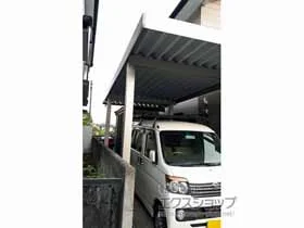 YKKAPのカーポート レオンポートneo 角柱 積雪〜50cm対応 施工例