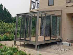 のテラス囲い・サンルーム サニージュ F型 床納まり ランマ無 積雪〜20cm対応 施工例