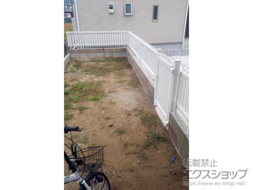 のフェンス・柵 レスティンフェンス7型 自由柱施工 施工例