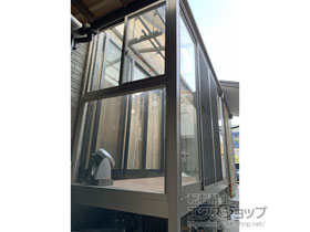 のテラス囲い・サンルーム サニージュ F型 床納まり ランマ無 積雪〜20cm対応 施工例