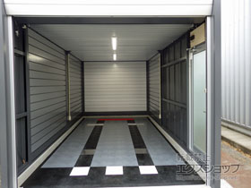 の倉庫・ガレージ アルシア 1台用 一般型 ルーバー天井(タイプB) 3253×5865×2970 ジャンボDR-3157JPB 施工例