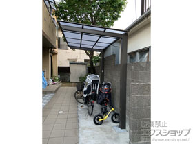のサイクルポート・駐輪場 ネスカFミニ (フラットスタイル) 積雪〜20cm対応 施工例