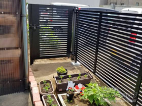 の門扉 開き門扉AB YS1型 片開き 柱使用 施工例