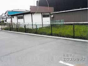 のフェンス・柵 メッシュフェンスG10　※既存フェンス用 施工例