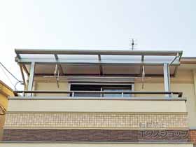 のバルコニー・ベランダ屋根 ソラリア F型 屋根タイプ 単体 積雪〜20cm対応 施工例