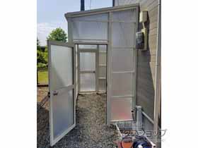 のストックヤード スピーネストックヤードF型 波板タイプ ヤード仕様 積雪〜20cm対応 施工例