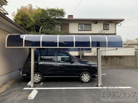 のカーポート プレシオスポート アルファ M合掌 積雪〜20cm対応 施工例
