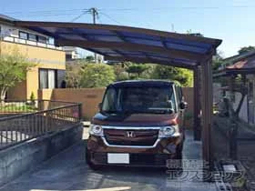 YKKAPのカーポート レイナポートグラン　積雪～20cm対応 施工例