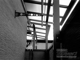 のバルコニー・ベランダ屋根 パワーアルファ F型 屋根タイプ 単体 積雪〜30cm対応 施工例