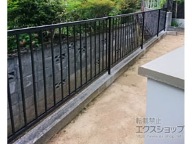 のフェンス・柵 ミエッタフェンス 防犯たて格子タイプ 自由柱施工 施工例