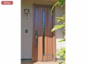 の玄関ドア リシェント玄関ドア3 断熱K2仕様 手動 片開き仕様(ランマ無)R G12型 施工例