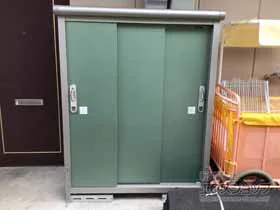 ヨドコウの物置・収納・屋外倉庫 エスモ 一般型 1200×520×1501 ESE-1205E-EG 施工例