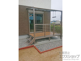 のテラス囲い・サンルーム サニージュ F型 オープン納まり ランマ無 積雪〜20cm対応 施工例