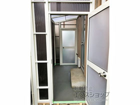 のストックヤード スピーネストックヤードF型 波板タイプ ヤード仕様 積雪〜20cm対応 施工例