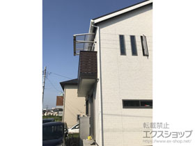 のバルコニー・ベランダ屋根 ソラリア F型 ルーフタイプ 単体 積雪〜20cm対応 施工例