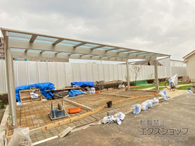 のカーポート エフルージュ トリプル FIRST 積雪〜20cm対応 施工例