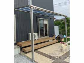 のテラス屋根 ソラリア F型 テラスタイプ 単体 積雪〜20cm対応 施工例