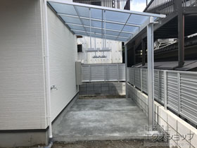 のテラス屋根 スピーネ F型 テラスタイプ 単体 積雪〜20cm対応 施工例