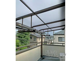 YKKAPのバルコニー屋根 ソラリア R型 屋根タイプ 単体 積雪～20cm対応 施工例