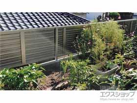 のフェンス・柵 ミエーネフェンス 目隠しルーバータイプ 自由柱施工 施工例