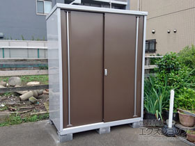 の物置・屋外倉庫 シンプリー 一般型 1520×905×1903 MJX-159E-P-TB 施工例