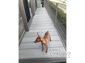 LIXIL リクシル(TOEX)のウッドデッキ 樹ら楽ステージ 木彫 施工例