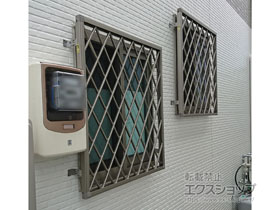 の面格子・窓格子 アルミ面格子 ヒシクロス 施工例