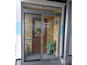 の風除室 ツインガードIII レール付引戸 Iタイプ 施工例