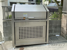 のゴミステーション GPSN-1214-06SC ゴミストッカー PS型 スリムタイプ 施工例