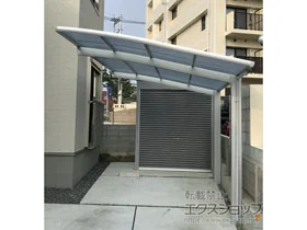 LIXIL(リクシル)のカーポート ネスカR (ラウンドスタイル) 積雪～20cm対応 施工例
