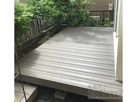 LIXIL(リクシル)のウッドデッキ 樹ら楽ステージ 木彫 施工例