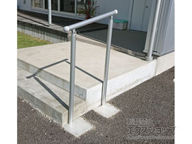 の手すり パルトナーUDフェンス1型(手すり) 笠木のみタイプ 施工例