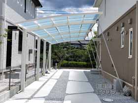 のカーポート レイナポートグラン 縦連棟　積雪〜20cm対応 施工例