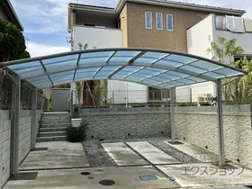 YKKAPのカーポート レイナツインポートグラン　積雪～20cm対応 施工例