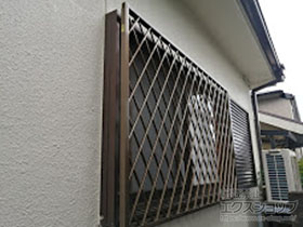 の面格子・窓格子 【特注】アルミ面格子 ヒシクロス 施工例