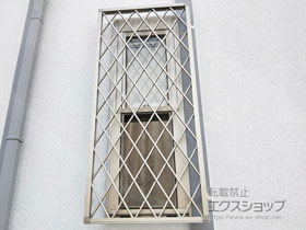 の面格子・窓格子 【特注】アルミ面格子 ヒシクロス 施工例