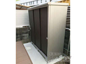 の物置・屋外倉庫 エスモ 一般型 1950×750×1959（ESE-1907A） ESE-1907A-DW 施工例