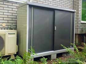 の物置・屋外倉庫 シンプリー 一般型 1740×615×1303（MJX-176C） MJX-176C-PG 施工例