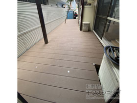 のフェンス・柵 ミエーネフェンス 目隠しルーバータイプ 2段支柱 自立建て用 施工例