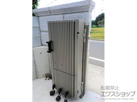 のカーゲート タフゲート 先付けガイドレール 片開き 34S 施工例