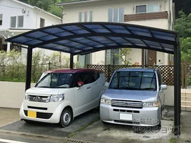 YKKAPのカーポート レイナツインポートグラン　積雪～20cm対応 施工例