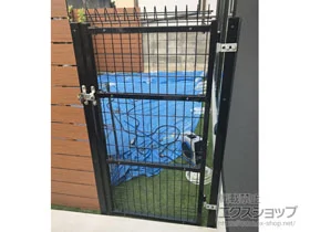 メッシュフェンスG10 門扉 片開きの施工例一覧 | 門扉ならエクス