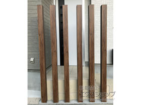 のフェンス・柵 デザイナーズパーツ 枕木材 施工例