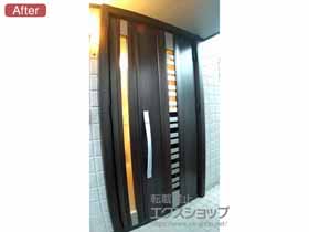 の玄関ドア リシェント玄関ドア3 断熱K4仕様 親子仕様(ランマ無)R G82型 施工例