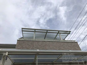 LIXIL(リクシル)のバルコニー屋根 スピーネ F型 屋根タイプ 単体 積雪～20cm対応 施工例